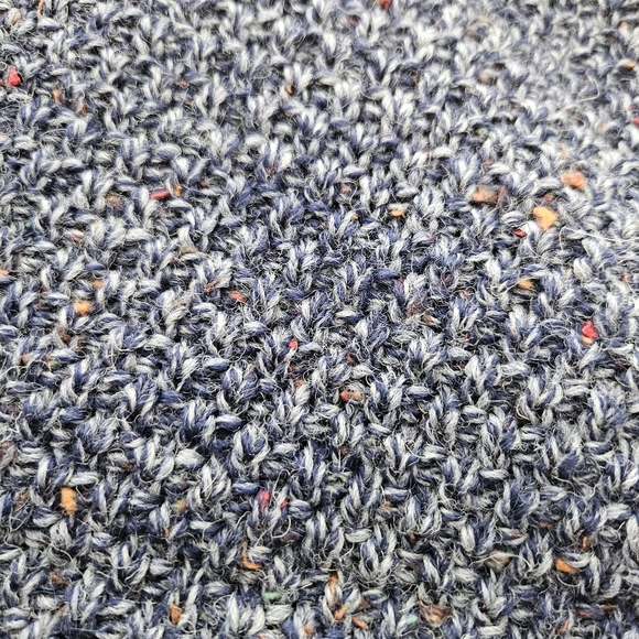 Highland Home Industries Large Sweater Blue Cable Knit 100% Pure New Wool - Picture 6 of 13